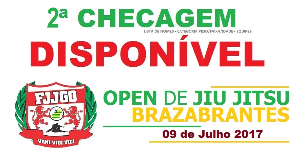 2ª CHECAGEM DISPONÍVEL – Open Brazabrantes