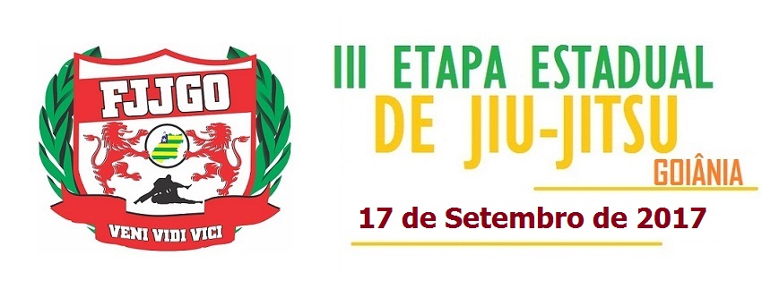 INSCRIÇÕES ABERTAS ! 3 Etapa Estadual de Jiu-Jitsu
